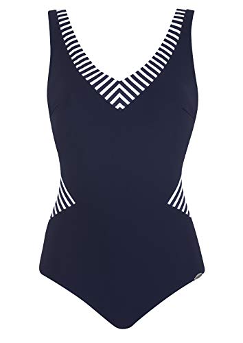 Sunflair Damen Basic Badeanzüge, Blau (Nachtblau 30), (Herstellergröße: 42C) im Sale